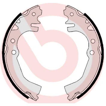 Abbildung von BREMBO S 16 513 Bremsbacken 165 28 DAIHATSU: CUORE 6, 6