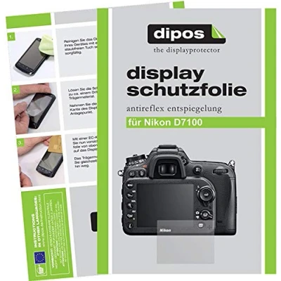Abbildung von dipos I 6X Schutzfolie matt kompatibel mit Nikon D7100 Folie Displayschutzfolie