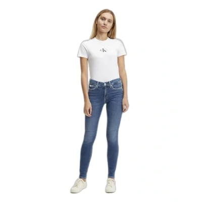 Abbildung von Calvin Klein Jeans Damen MID Rise Skinny J20J221581 Hosen, Denim (Denim Dark), 36W / 32L
