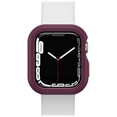 Abbildung von LifeProof Watch Bumper for Apple Series 8/7 41mm, stoßfeste, sturzsichere, schlanke Schutzhülle für Watch, schützt den Display und die Kanten, nachhaltig hergestellt, Lila