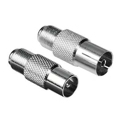 Abbildung von Hama SAT Adapter 2er Set (F Kupplung auf Koax Stecker und F Kupplung)
