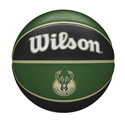 Abbildung von Wilson Basketball NBA TEAM TRIBUTE, MILWAUKEE BUCKS, Outdoor, Gummi, Größe: 7