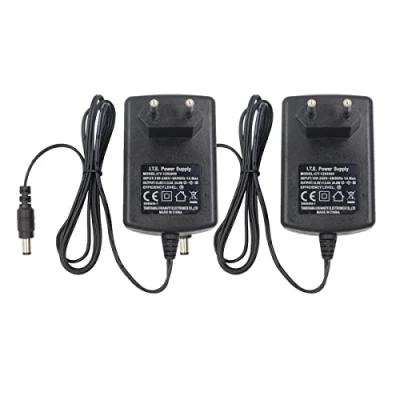 Abbildung von Security 01 2er Pack AC 110 240V zu DC 12V 2A Netzteil Adapter, Stecker 5,5mm x 2,1mm