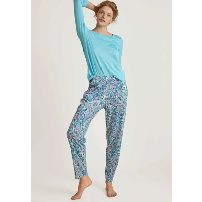 Abbildung von Calida Nachtwäsche Hose, Damen, Größe: 36/38, Blue topaz