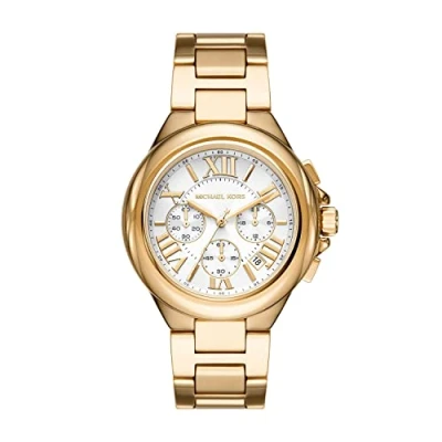 Abbildung von Michael Kors Camille Chronograph goldcoloured, Damen, Größe: One Size, Gold coloured