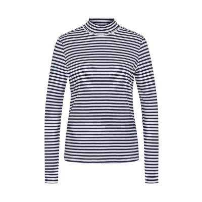 Abbildung von bugatti MIT Ringeln Langarmshirt, Damen, Größe: XS, Marine