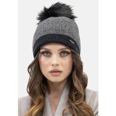 Abbildung von Vivisence Mütze, Damen, Größe: One Size, Black houndstooth
