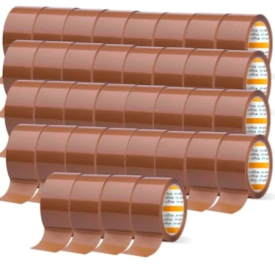 Abbildung von m office Klebeband, braunes Rolle für Kartonverpackungen, Versand, Umzug und Handwerk, Sichere robuste Versiegelung, Klebeband (36 Stück, 48 mm x 66 m)