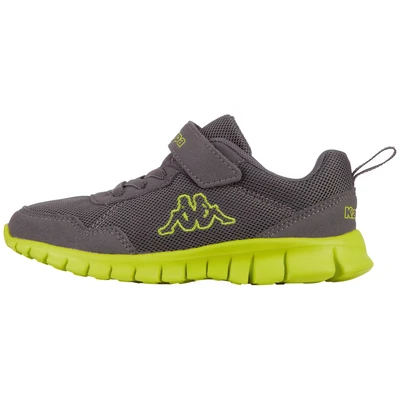 Abbildung von Kappa Trainingsschuh für Kinder, Größe: 28, Grey/lime Schuhe
