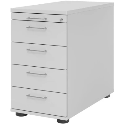 Abbildung von HAMMERBACHER Solid SC50 Standcontainer lichtgrau 5 Auszüge