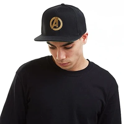 Abbildung von Marvel Herren Avengers Logo Baseball Cap, Schwarz (Black Blk), One Size