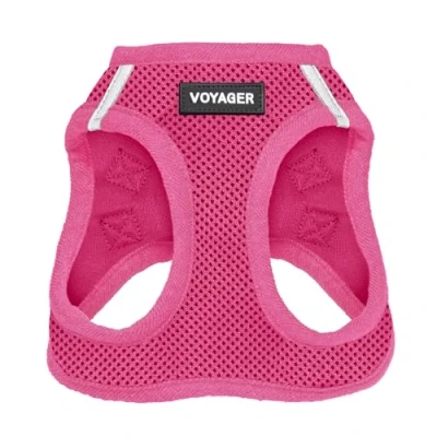 Abbildung von Voyager Step in Air Hundegeschirr by Best Pet Supplies All Weather Mesh Vest Harness für kleine und mittlere Hunde, Fuchsia, size XL Brust 52 58 cm