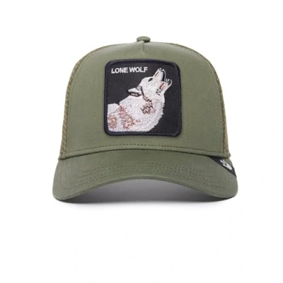 Abbildung von Goorin Bros. Unisex Erwachsene The Farm Original Adjustable Snapback Trucker Hat Baseballkappe, Olive (Der einsame Wolf), Einheitsgre