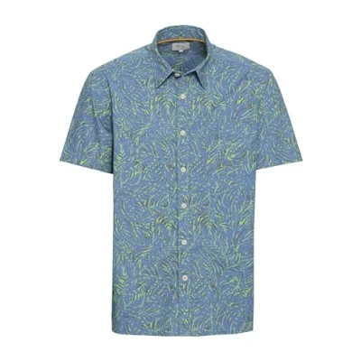 Abbildung von camel active Kurzarm MIT Alloverprint Hemd, Herren, Größe: XL, Elemental blue