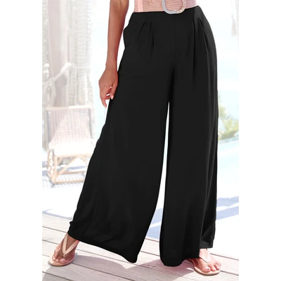 Abbildung von Buffalo Palazzohose mit Seitennahttaschen, Sommerhose, Wide Leg