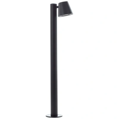 Abbildung von Brilliant Außen Stehlampe &quot;Bari&quot;, 1 flammig, Leuchtmittel GU10 ohne Leuchtmittel, Außenstandleuchte, 80 cm, GU10, IP44, Metall/Kunststoff, schwarz