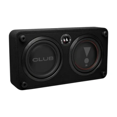 Abbildung von JBL Club 1000SSL 10 Passiv Subwoofer Auto Set, Down Firing Geschlossenes Flachgehäuse mit Passivmembran, Robust und Platzsparend 1200W Passive Aluminiumtreiber für Präzise Bässe