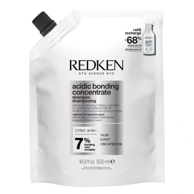 Abbildung von Redken Pflegendes Haarshampoo mit intensivem Schutz vor Farbverlust, Konzentrierte All In One Formel, Acidic Bonding Concentrate Shampoo, 1 x 500 ml Nachfüllpack