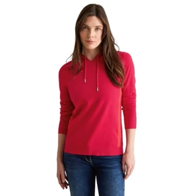 Abbildung von Cecil Kuscheliger Kapuzenpullover, Damen, Größe: Large, Rot