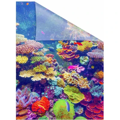 Abbildung von LICHTBLICK ORIGINAL Fensterfolie &quot;Aquarium&quot;, 1 St., blickdicht, strukturiertKlebepunkte, selbstklebend, Sichtschutz
