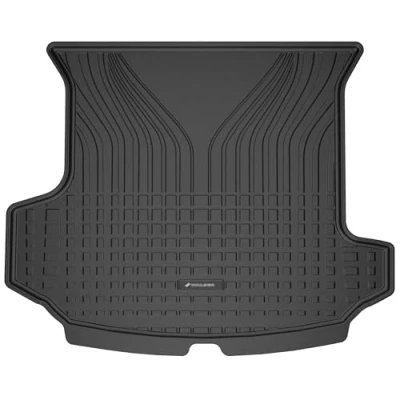 Abbildung von WALSER Premium Kofferraumwanne kompatibel mit Skoda Kodiaq 10/2016 Heute, 100% passgenaue Kofferraum Schutzmatte Made in EU, robuste Antirutschmatte Auto,