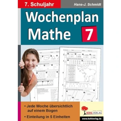 Abbildung von Wochenplan Mathe / Klasse 7: Jede Woche übersichtlich auf einem Bogen! (7. Schuljahr)