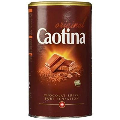 Abbildung von Caotina original, Kakao Pulver mit Schweizer Schokolade, heiße Trinkschokolade, 2er Pack, 2 x 500g