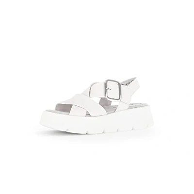 Abbildung von Gabor Plateausandalette, Damen, Größe: 38, Weiss Schuhe