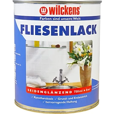 Abbildung von Wilckens Farben Lack, Fliesenlack Weiß 750ml
