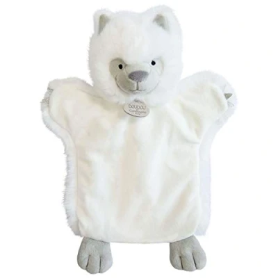 Abbildung von Doudou et Compagnie Kuscheltier Handpuppe Wolf 25 cm Weiß DC3620