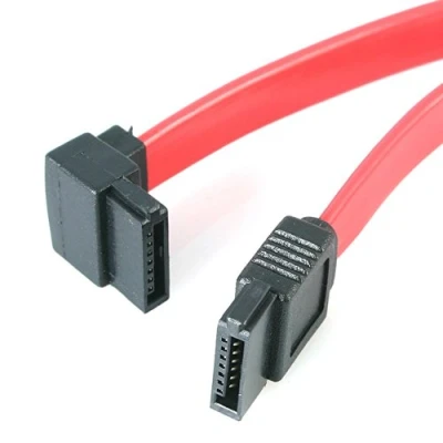 Abbildung von StarTech.com SATA 3 Kabel 15cm gewinkelt S ATA III Anschlusskabel bis 6Gb/s Serial 90 links abgewinkelt Rot