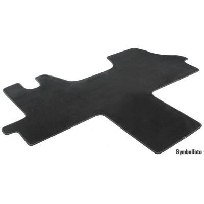 Abbildung von WALSER 80649 Fußmattensatz Textil vorne 1 schwarz RENAULT: MASTER 2 Bus, Kasten