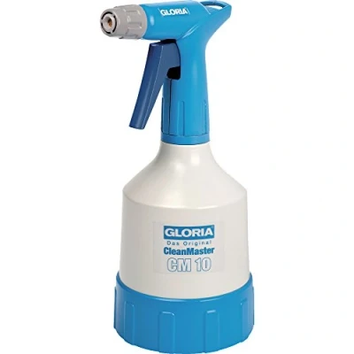 Abbildung von Gloria Handsprüher CleanMaster CM 10 1,0 L Sprühflasche Für Reinigungsmittel Säuren u. Laugen mit pH 2 bis 12 Doppelhubpumpe