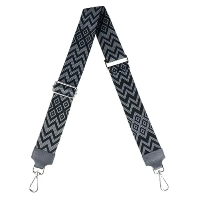 Abbildung von MIRROSI Schulterriemen Made in Italy aus Echtleder Schultergurt für Tasche zum Wechseln (Farbe Dunkelgrau,Navy,Grau,Khakigrün, 1x Taschengurt) 5cm Breit Bohemian Style