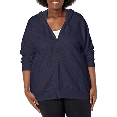 Abbildung von JUST MY Size Damen Plus EcoSmart Full Zip Hoodie Blau 4X Large