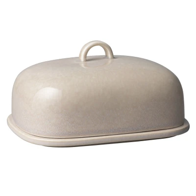 Abbildung von like. by Villeroy &amp; Boch Butterdose Perlemor Home Sand Butterdose, 15,5 x 12 8 cm, Porzellan, (1 tlg)