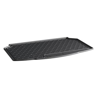 Abbildung von AROBA GL1157 Design Kofferraumwanne kompatibel mit Toyota Yaris ab BJ. 09.2020&gt; für tiefen Ladeboden Kofferraummatte passgenau erhöhtem Rand Farbe schwarz