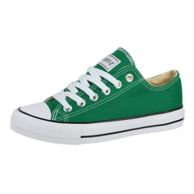 Abbildung von Elara Unisex Sneaker Low top Turnschuh Textil Chunkyrayan 01 A CA01 Green 37