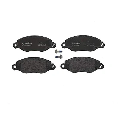 Abbildung von BREMBO P 24 053 Bremsbelagsatz mit akustischer Verschleißwarnung Bremssattelschrauben ohne Zubehör FORD: Transit Mk5 Bus, Kastenwagen