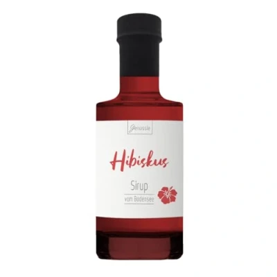 Abbildung von BIO Hibiskus Sirup 200 ml Genüssle Hibiskusblüten vom Bodensee