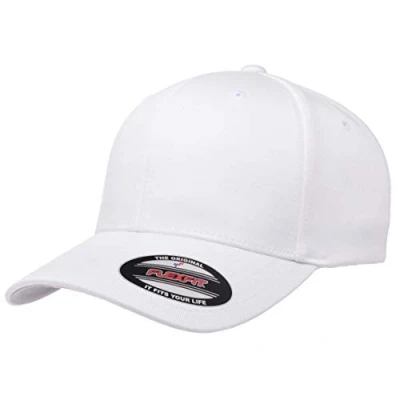 Abbildung von Flexfit Herren Athletic Baseball Fitted Cap Verschluss, Weiss/opulenter Garten, L XL EU