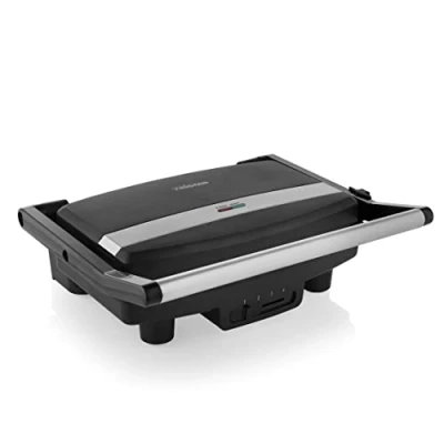Abbildung von Tristar GR 2856 Kontaktgrill, Schwarz, Edelstahl, Acrylnitril Butadien Styrol (ABS), Bakelit, Rechteckig, 280 x 190 mm, China, 1500 W