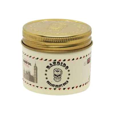 Abbildung von BANDIDO Greasy Heavy Hold Pomade 125ml Haarstyling Wax Sehr Starker Halt Gel mit Wet look