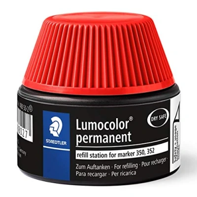 Abbildung von STAEDTLER 488 50 Lumocolor permanent marker Nachfüllstation für 350/352, rot