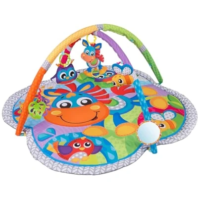 Abbildung von Playgro Erlebnis Spiel und Krabbeldecke Pferd Klipp Klapp, Mit Musik, Ab 0 Monaten, Mehrfarbig, 40203