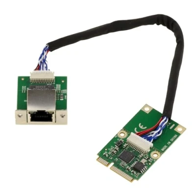 Abbildung von KALEA INFORMATIQUE Mini PCI Express MiniPCIE Netzwerk Controller Karte 1 Port Kupfer RJ45 LAN 2.5 GIGABIT ETHERNET mit Intel I226 SRKTV Chipsatz