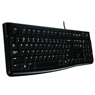 Abbildung von Logitech K120 Kabelgebundene Tastatur für Windows, Spanisches QWERTY Layout Schwarz