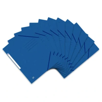 Abbildung von Oxford Top File + Eckspannermappe A4, extrastark aus Karton, blau, 10er Pack