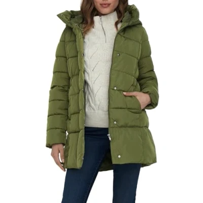 Abbildung von ONLY Steppjacke &quot;ONLLINA PUFFER COAT CC OTW&quot;, mit Kapuze