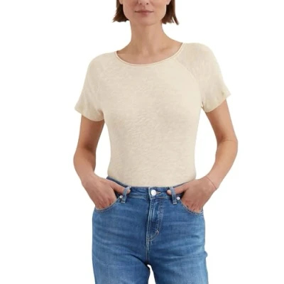 Abbildung von Marc O&#039;Polo Regular Tshirt basic, Damen, Größe: Large, Natural cotton